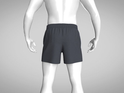 Men Shorts Model 3D
