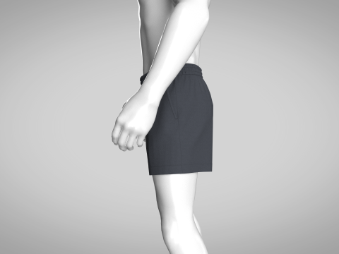 Men Shorts Model 3D