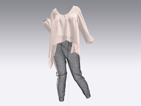 Tops With Jogger Model 3D