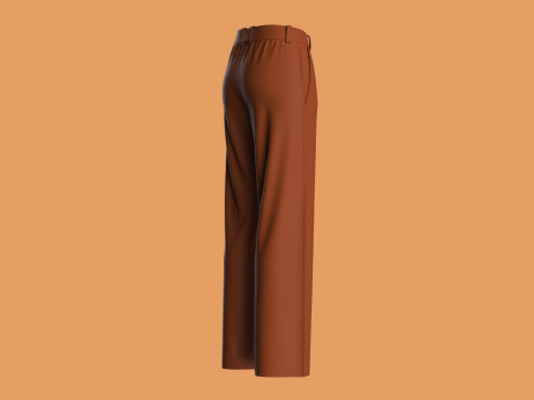 Straight - Ladies Pant 3D 모델