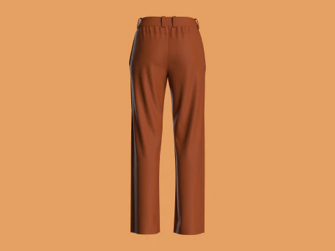 Straight - Ladies Pant 3D Model