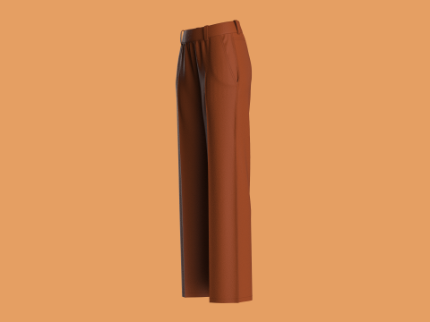 Straight - Ladies Pant 3D 모델