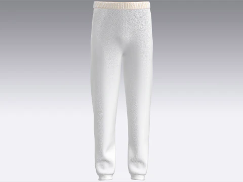 Men Sweatpant - White 3D Model