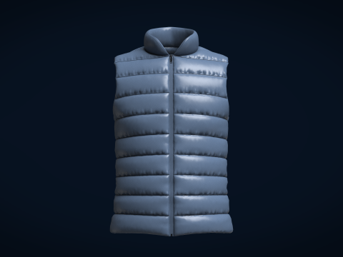 Men Vest Jackets Modelo 3D