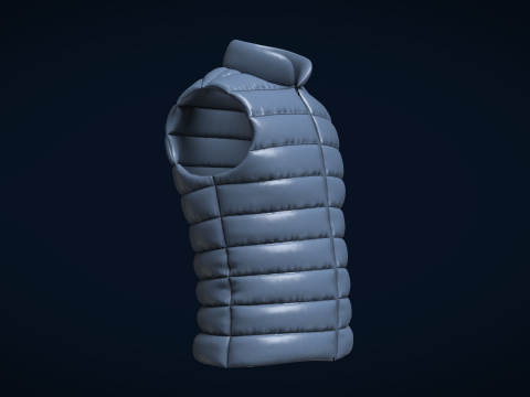 Men Vest Jackets 3D 模型