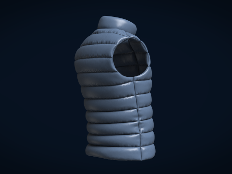 Men Vest Jackets 3D 模型