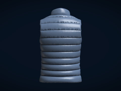Men Vest Jackets 3D 模型