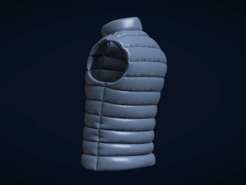 Men Vest Jackets 3D 模型