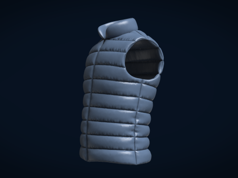 Men Vest Jackets 3D 模型