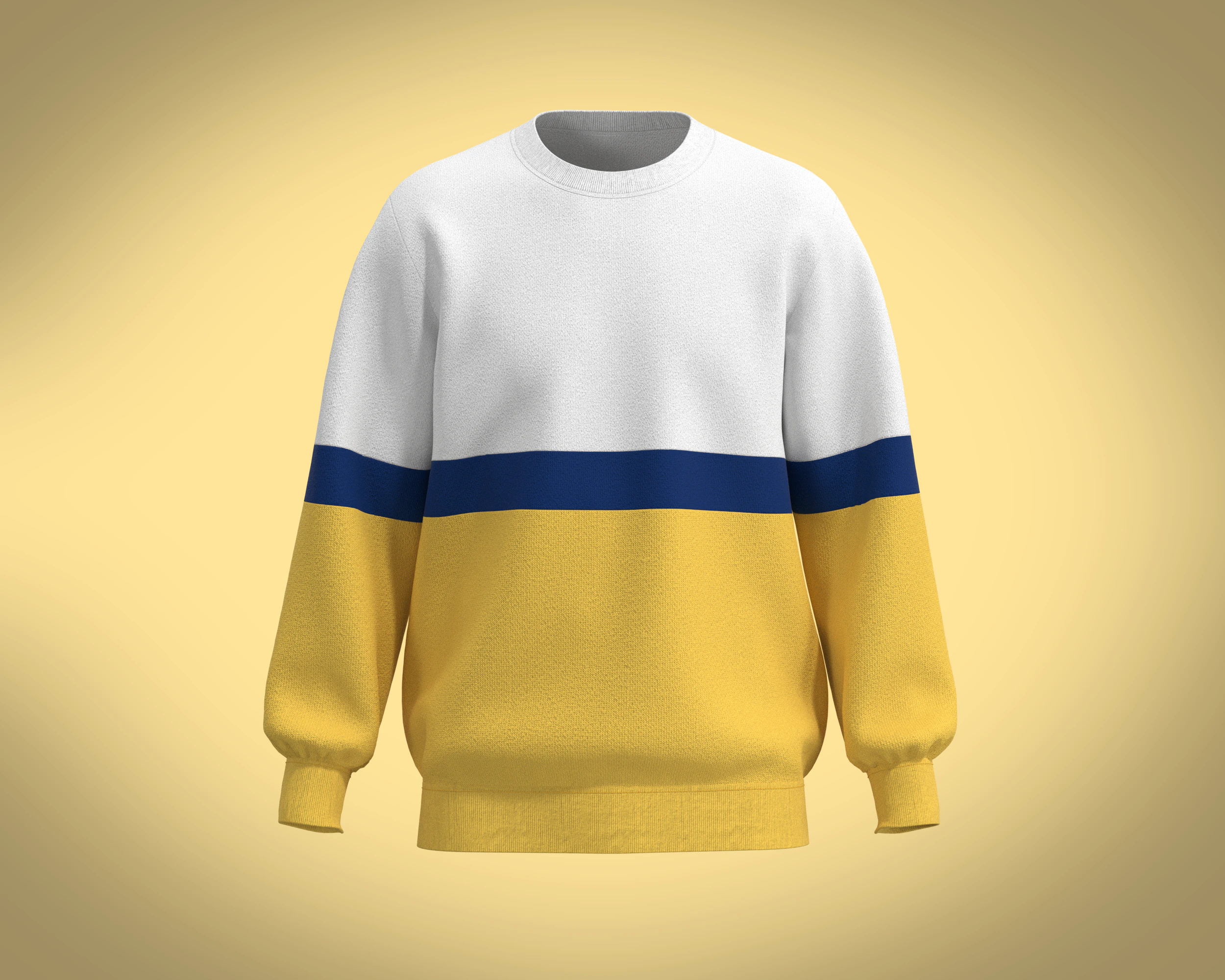 Men Yellow Sweatshirts 3D Model .c4d .max .obj .3ds .fbx .stl .blend 