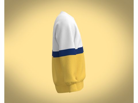 Men Yellow Sweatshirts 3D 모델
