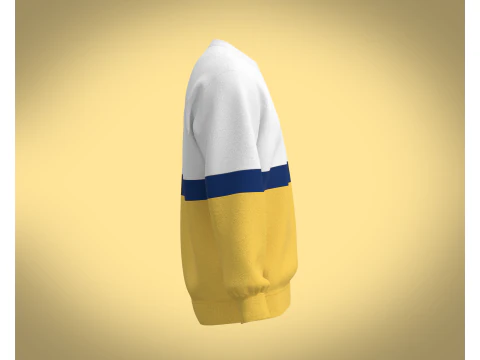 Men Yellow Sweatshirts 3D Model