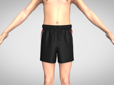 Men Pair of shorts 3D Model