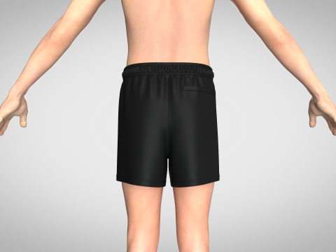 Men Pair of shorts 3D Model