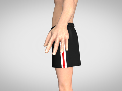 Men Pair of shorts 3D Model