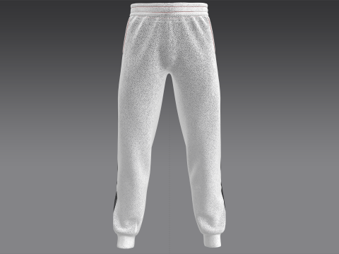 Men Sweatpant - Gray Melange 3D Модель