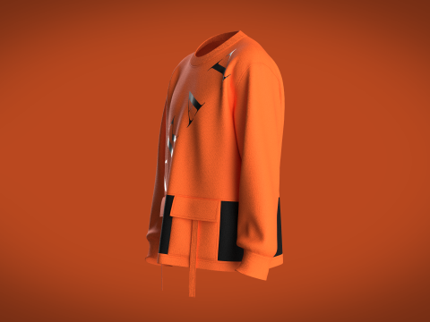 Men Sweatshirt - Okay Modelo 3D