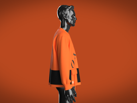 Men Sweatshirt - Okay Modelo 3D