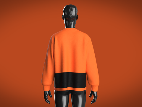 Men Sweatshirt - Okay Modelo 3D