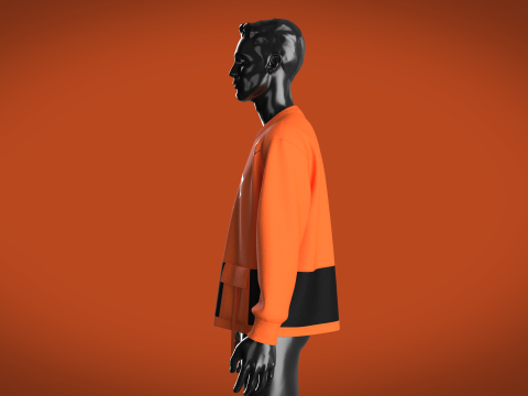 Men Sweatshirt - Okay Modelo 3D