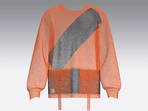 Men Sweatshirt - Okay 3D Model