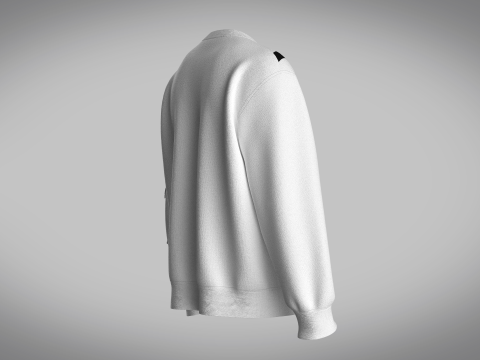 Men Sweatshirt With Pocket 3D Model