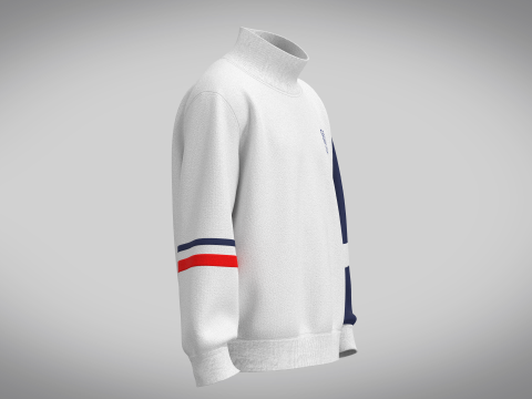 Men Sweatshirts - High Neck 3D Model