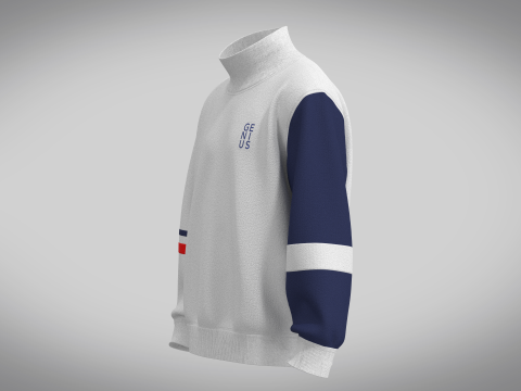 Men Sweatshirts - High Neck 3D Model