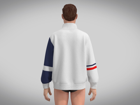Men Sweatshirts - High Neck 3D Model