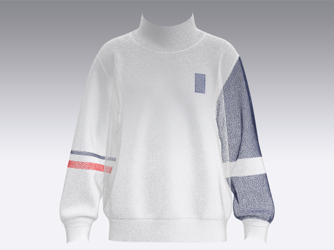 Men Sweatshirts - High Neck 3D Model