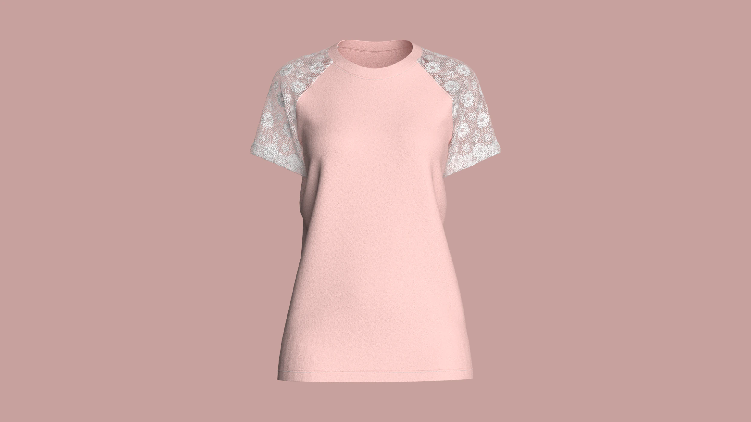 Ladies Raglan Tops 3D Model .c4d .max .obj .3ds .fbx .stl .blend 