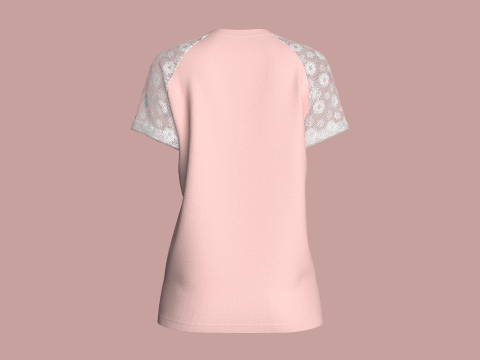 Ladies Raglan Tops 3D मॉडल