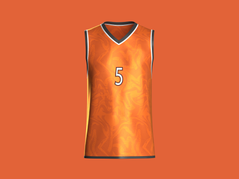 Basketball Jersey Player 05 3D Model