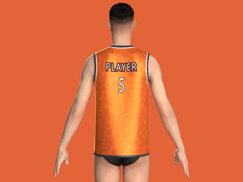 Basketball Jersey Player 05 3D Model