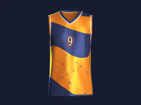 बास्केटबॉल जर्सी प्लेयर 09 3D मॉडल