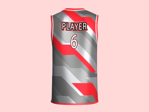 Basketball Jersey Player 06 3D Model