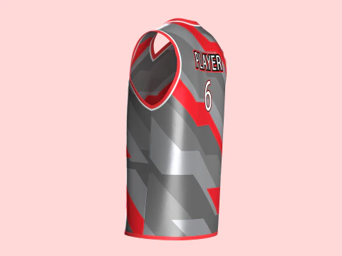 Basketball Jersey Player 06 3D Model
