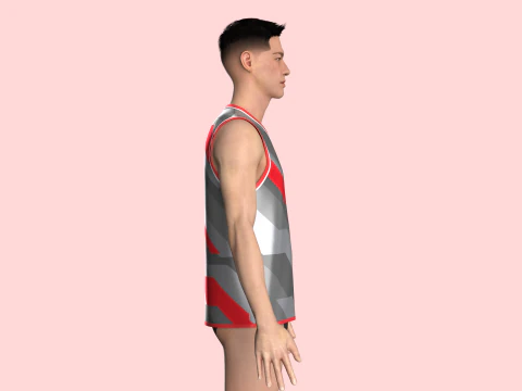 Basketball Jersey Player 06 3D Model