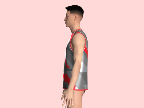 Basketball Jersey Player 06 Modelo 3D