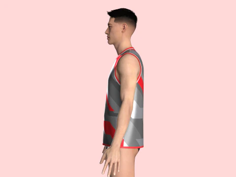 Basketball Jersey Player 06 3D Model