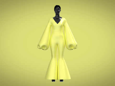 Fashion Dance Catsuit Modèle 3D