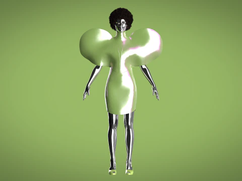 Женские топы с сердечками 3D Модель