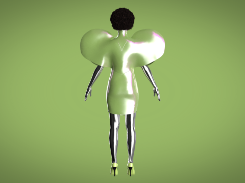 Ladies Heart Tops 3D 모델