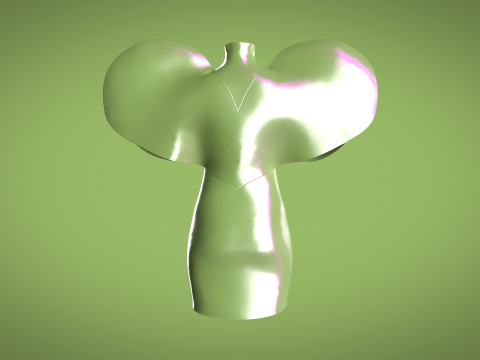 Ladies Heart Tops 3D 모델