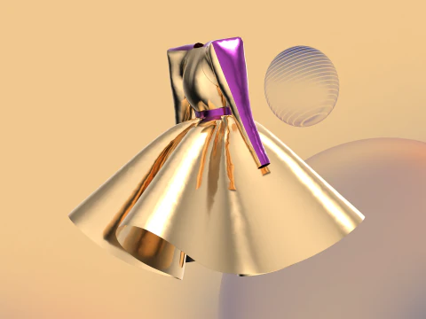 Metal Power Dress 3D Model