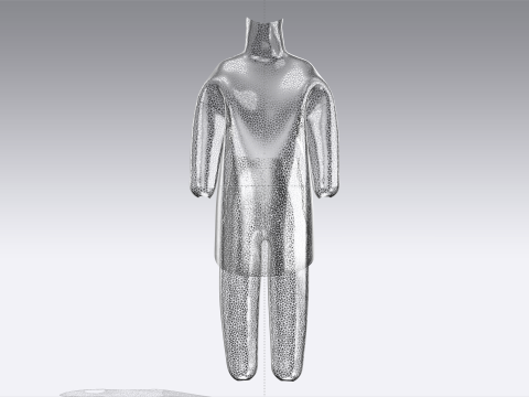 Men Metal Dress In Low Poly 3Dモデル