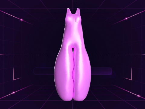 Girls Meta Fashion Dress Model 3D