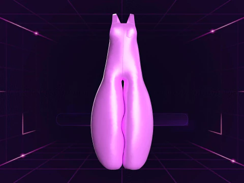 Girls Meta Fashion Dress 3D Model