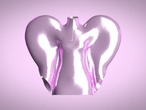 Сердце Платье 3D Модель