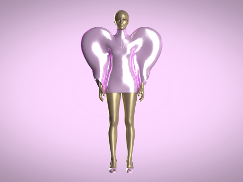Heart Dress Model 3D